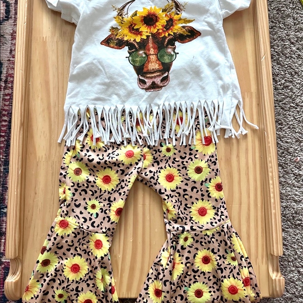 Baby Girls Hippie Outfit 2T